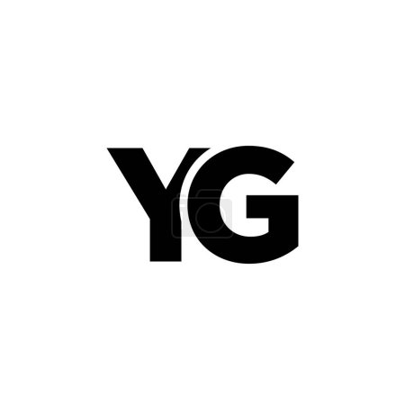 Trendy letter Y and G, YG logo design template. Minimal monogram initial based logotype for company identity.