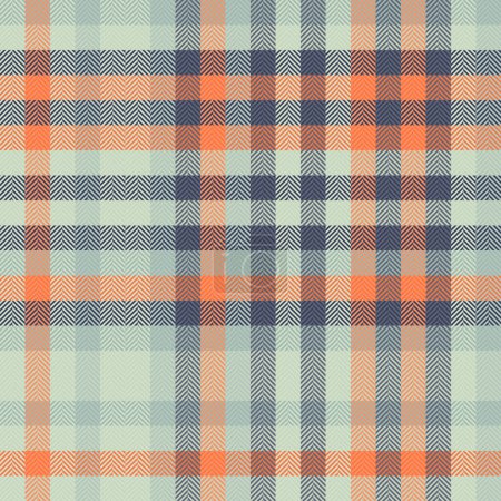 Illustration for Us check plaid seamless, father pattern fabric background. Contemporary texture vector textile tartan in light and pastel color. - Royalty Free Image