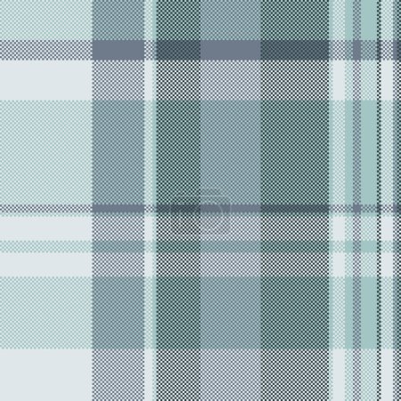 Fabric texture tartan of seamless plaid background with a textile vector check pattern in pastel and sterling silver colors.