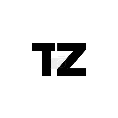 Trendy letter T and Z, TZ logo design template. Minimal monogram initial based logotype for company identity.