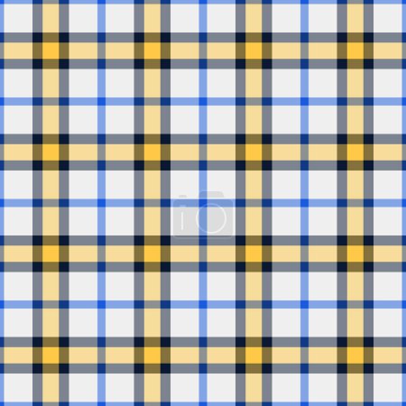 Illustration for Textile texture background of plaid seamless check with a vector fabric tartan pattern in amber and pastel colors. - Royalty Free Image