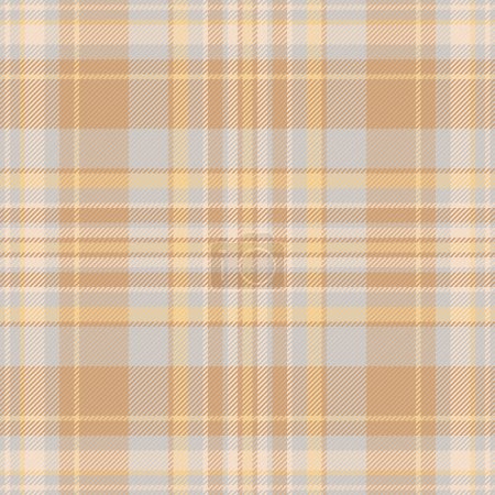 Texture textile pattern of fabric tartan seamless with a check vector plaid background in grey and white colors.