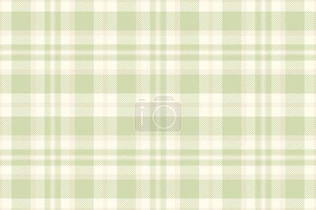 Neutral plaid texture seamless, material pattern check vector. Customized tartan background textile fabric in light and ivory color.