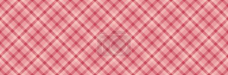Carpet plaid pattern seamless, regular textile texture background. Hippie fabric tartan check vector in red and light color.