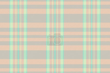 Illustration for Gift pattern check seamless, yard texture textile tartan. Store background plaid vector fabric in red and teal color. - Royalty Free Image