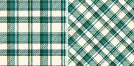 Seamless vector texture of plaid textile fabric with a background tartan pattern check. Set in nature colours. Minimalist fashion ideas for a sleek look.