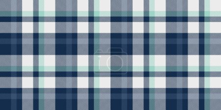 Illustration for Independence day tartan pattern texture, brand fabric check textile. Grunge background vector plaid seamless in dark and white color. - Royalty Free Image
