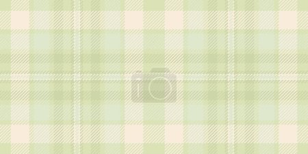 Chequered texture fabric textile, faded check tartan pattern. Tee background plaid vector seamless in light and antique white colors.