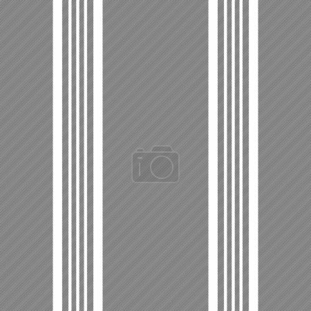 Direct stripe textile seamless, oktoberfest fabric vertical background. Collage texture vector lines pattern in white and black colors.