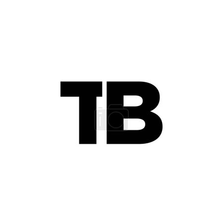 Trendy letter T and B, TB logo design template. Minimal monogram initial based logotype for company identity.