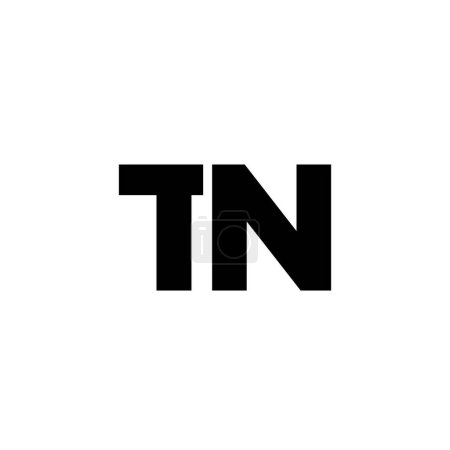 Trendy letter T and N, TN logo design template. Minimal monogram initial based logotype for company identity.