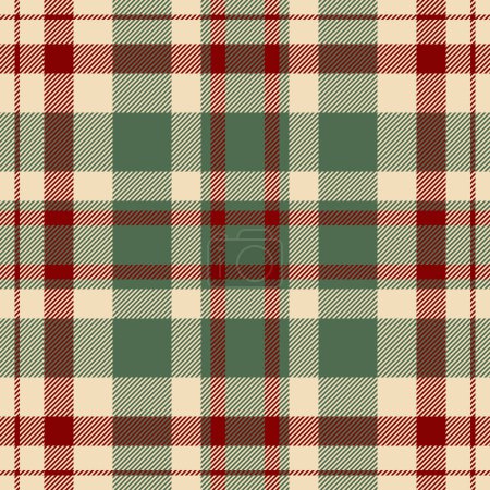 Curtain fabric seamless pattern, soft texture check plaid. Path tartan textile vector background in light and pastel colors.