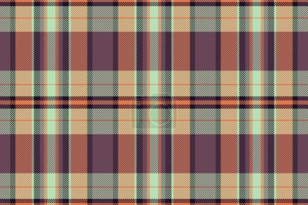 Panjabi check tartan fabric, checked pattern vector plaid. Festive texture seamless textile background in light and pink color.