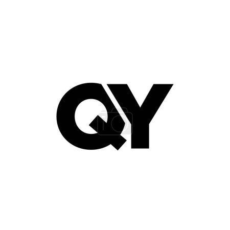 Lettre tendance Q et Y, modèle de conception de logo QY. Logotype initial à base de monogramme minimal pour l'identité de l'entreprise.