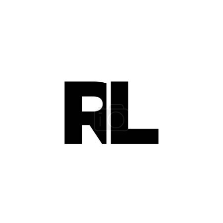 Trendy letter R and L, RL logo design template. Minimal monogram initial based logotype for company identity.