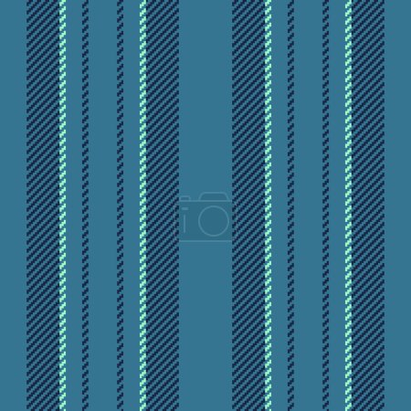 Plank stripe vertical background, 60s vector fabric textile. Canadian texture pattern lines seamless in cyan and dark colors.