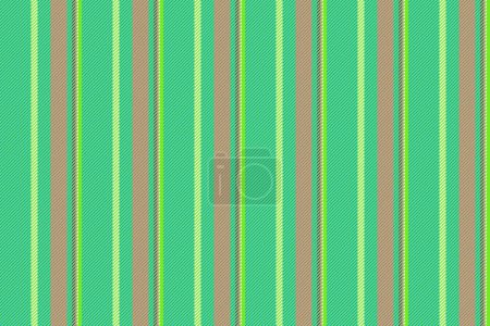 Textile stripe pattern of vertical vector texture with a lines background fabric seamless in green and bright colors.