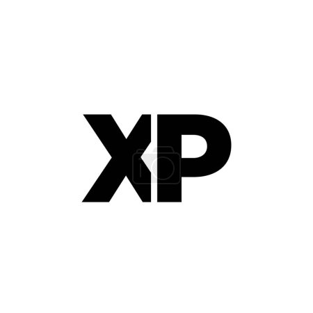 Trendy letter X and P, XP logo design template. Minimal monogram initial based logotype for company identity.