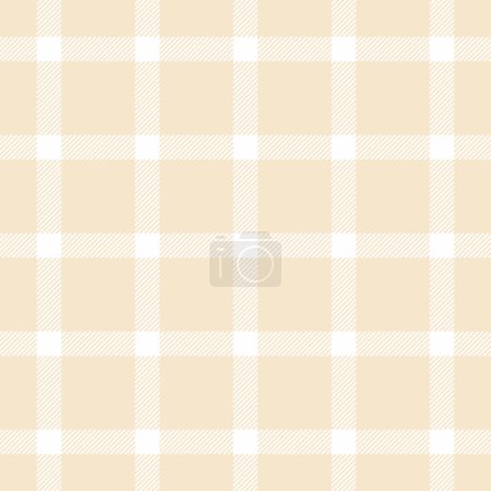 Place tartan background vector, everyday pattern texture seamless. Living room fabric textile plaid check in light and white color.
