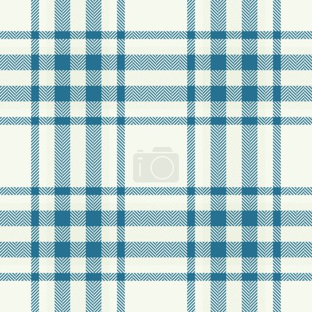 Texture fabric seamless of tartan plaid background with a vector check textile pattern in white and cyan colors.
