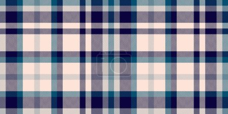 Illustration for Dark seamless background vector, decorate fabric texture plaid. Bandana tartan pattern textile check in light and dark color. - Royalty Free Image