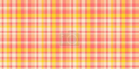 Illustration for Living room pattern vector check, factory texture plaid seamless. Page textile fabric tartan background in red and blanched almond color. - Royalty Free Image