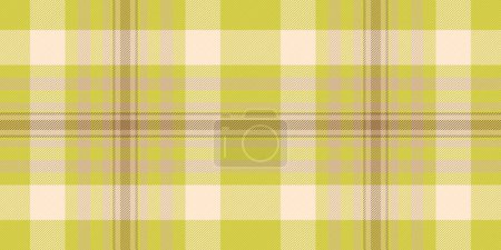 Blanket tartan vector texture, straight seamless plaid pattern. Improvement background fabric textile check in yellow and orange colors.