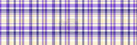 Illustration for Oilcloth textile vector seamless, room tartan pattern texture. Dimensional fabric plaid background check in ivory and moccasin color. - Royalty Free Image