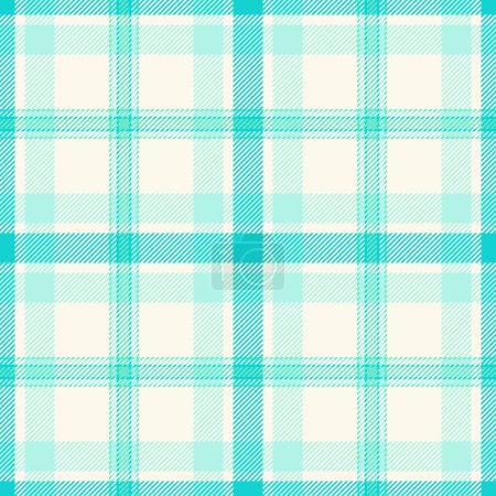 Check pattern textile of plaid fabric tartan with a seamless vector texture background in sea shell and light colors.