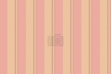 Illustration for Damask lines seamless pattern, 40s vector stripe vertical. Scratch textile texture fabric background in amber and red colors. - Royalty Free Image