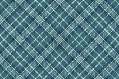 Fabric check pattern of texture textile vector with a background plaid tartan seamless in cyan and light colors.