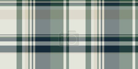 Illustration for Comfortable fabric vector pattern, platform texture seamless plaid. Lovely background tartan textile check in pastel and light color. - Royalty Free Image