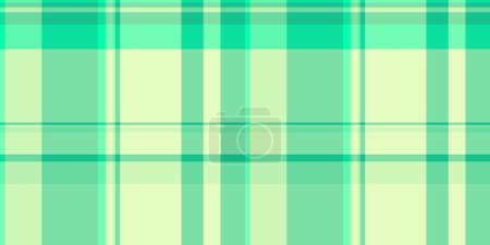 Illustration for Cover vector plaid seamless, gentle check texture textile. Yard pattern tartan background fabric in green and light color. - Royalty Free Image
