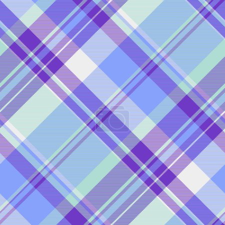 Canadian pattern vector textile, primary plaid tartan check. Layer fabric seamless texture background in blue and light colors.