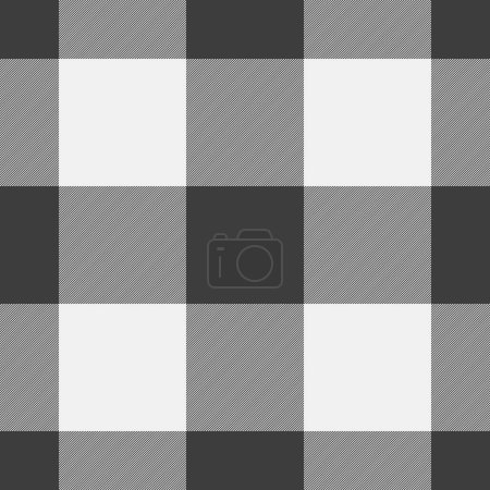Figure plaid seamless fabric, nostalgic pattern texture tartan. Hotel textile background vector check in grey and white colors.