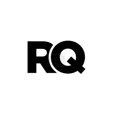 Trendy letter R and Q, RQ logo design template. Minimal monogram initial based logotype for company identity.