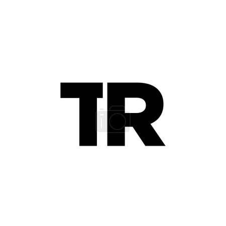 Trendy letter T and R, TR logo design template. Minimal monogram initial based logotype for company identity.