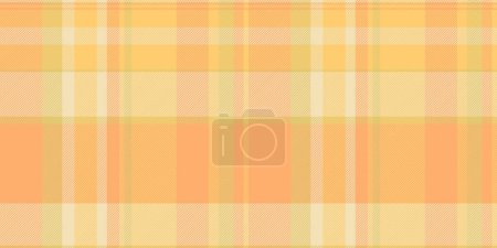Livingroom tartan texture textile, stitched pattern seamless background. Back to school vector plaid check fabric in orange and wheat color.