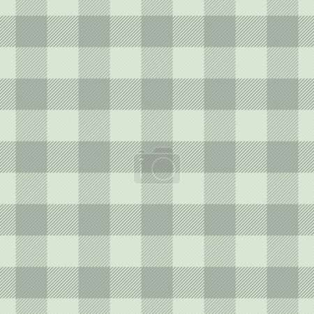 Illustration for Linen vector tartan seamless, cowboy textile plaid texture. Scrapbook background pattern check fabric in light and white color. - Royalty Free Image