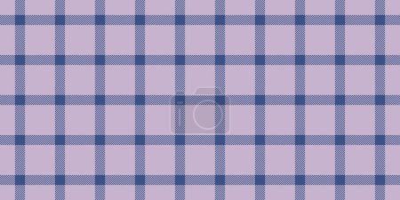 Illustration for Robe background texture pattern, customizable plaid textile vector. Livingroom tartan fabric seamless check in light and blue color. - Royalty Free Image