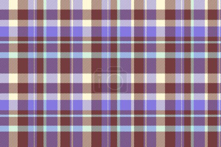 Illustration for Finish tartan pattern background, clothes seamless fabric check. Decorative plaid texture vector textile in red and indigo color. - Royalty Free Image