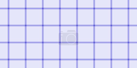 Illustration for Domestic pattern plaid fabric, styling check textile texture. Sketch vector seamless tartan background in light and blue color. - Royalty Free Image