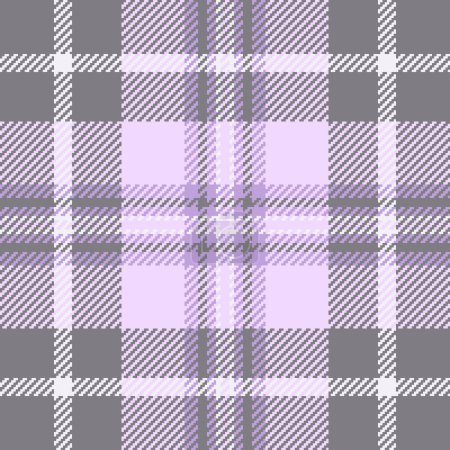 Illustration for Check seamless plaid of tartan pattern vector with a texture textile background fabric in light and gray colors. - Royalty Free Image