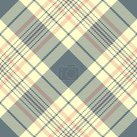 Background fabric tartan of pattern vector check with a seamless plaid texture textile in lemon chiffon and pastel colors.