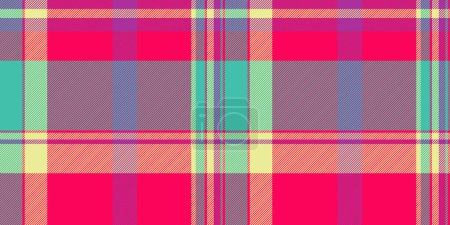 Sofa textile tartan background, covering texture check seamless. Checking pattern vector fabric plaid in bright and teal color.
