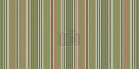 Illustration for Aesthetic texture vector lines, youth textile stripe pattern. October background vertical seamless fabric in green and red color. - Royalty Free Image