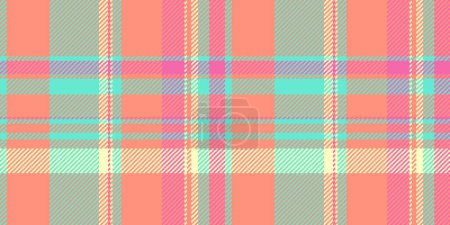 Fluffy fabric pattern vector, expensive plaid tartan textile. Smooth background seamless texture check in red and teal color.