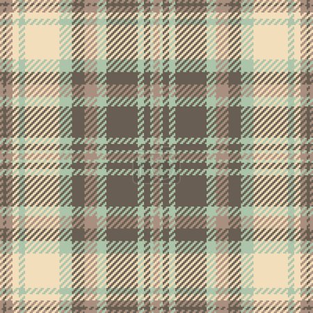 Illustration for Valentines seamless background pattern, living room vector plaid fabric. Age texture tartan textile check in pastel and light colors. - Royalty Free Image