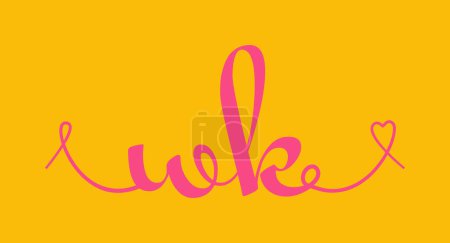 WK erste Hochzeit Monogramm Kalligraphie Vektorillustration. Handgezeichneter Schriftzug w und k love Logo Design für Valentinstag Plakat, Grußkarte
