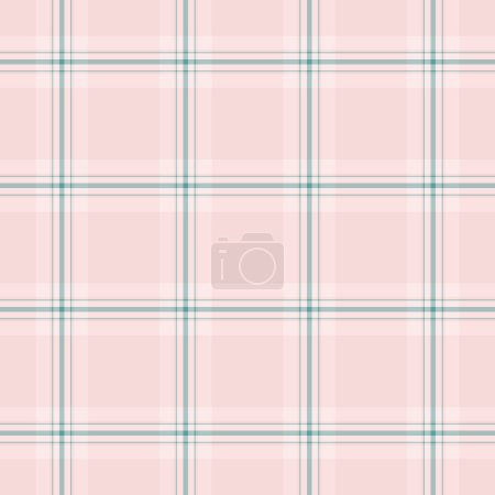 Illustration for Textile design of textured plaid. Checkered fabric pattern tartan for shirt, dress, suit, wrapping paper print, invitation and gift card. - Royalty Free Image